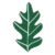 ZPD Logo Element: Stylized Green Leaf Icon