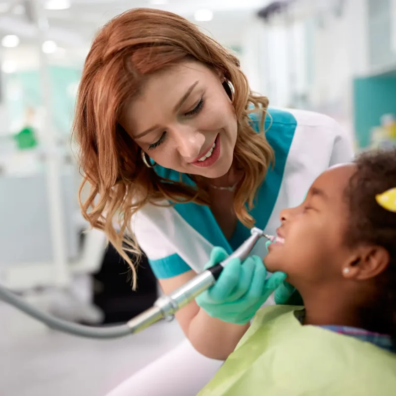 Gentle dental cleaning for children at ZPD Dental Clinic ensuring comfort and healthy smiles