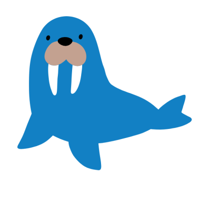 Illustration of a seal character for website theme or children’s educational content