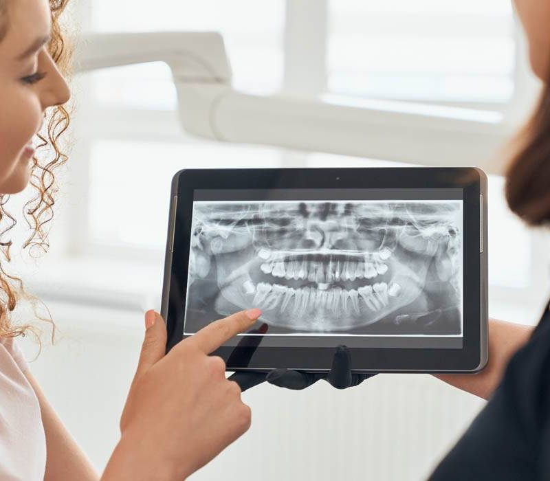 Pediatric dental x-ray at ZPD Dental Clinic showing safe and accurate imaging for children